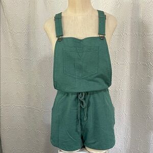Wallflower Teal Women's Denim Overalls